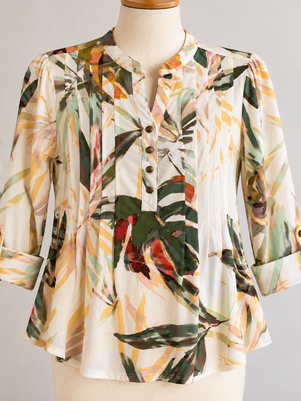 New Directions Petite PS Floral Print Blouse – NWT